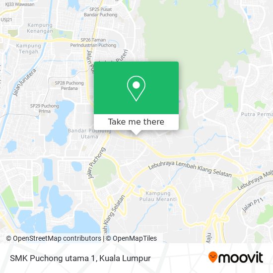 Peta SMK Puchong utama 1