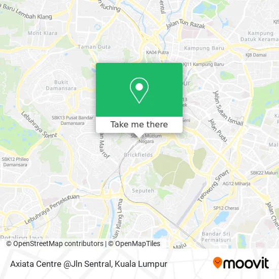 Axiata Centre @Jln Sentral map