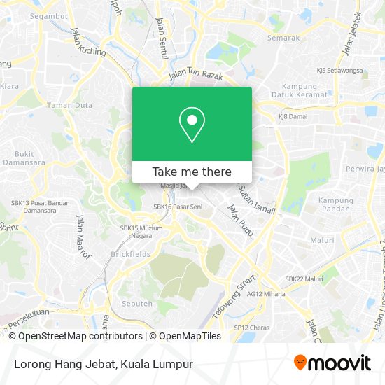 Lorong Hang Jebat map