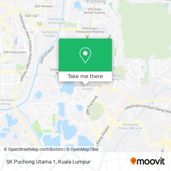 Peta SK Puchong Utama 1