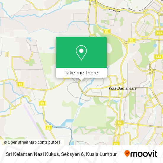 Sri Kelantan Nasi Kukus, Seksyen 6 map