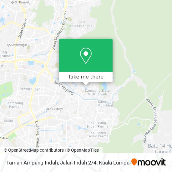 Taman Ampang Indah, Jalan Indah 2 / 4 map