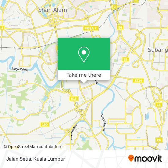 Jalan Setia map