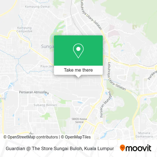 Guardian @ The Store Sungai Buloh map