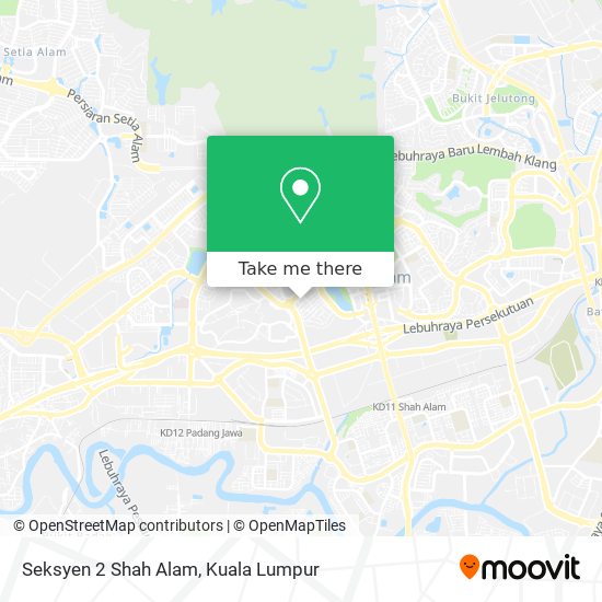 Peta Seksyen 2 Shah Alam