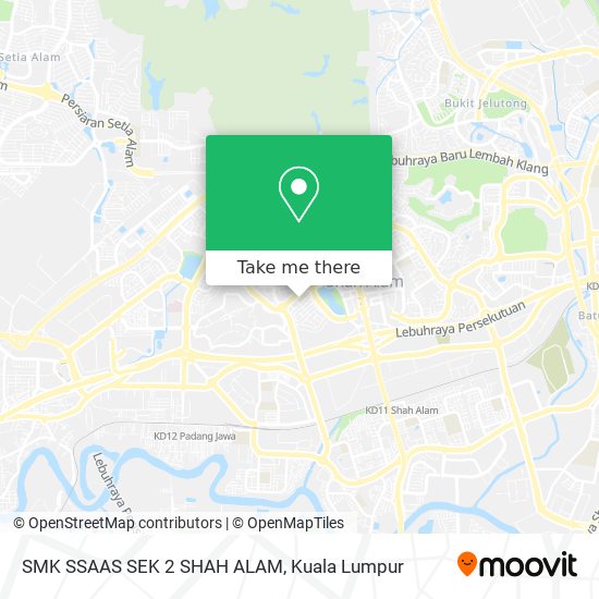 SMK SSAAS SEK 2 SHAH ALAM map