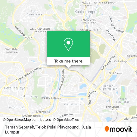 Peta Taman Seputeh / Telok Pulai Playground