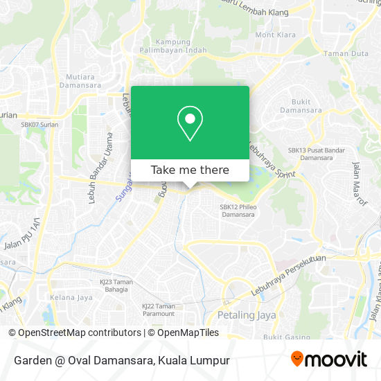 Garden @ Oval Damansara map