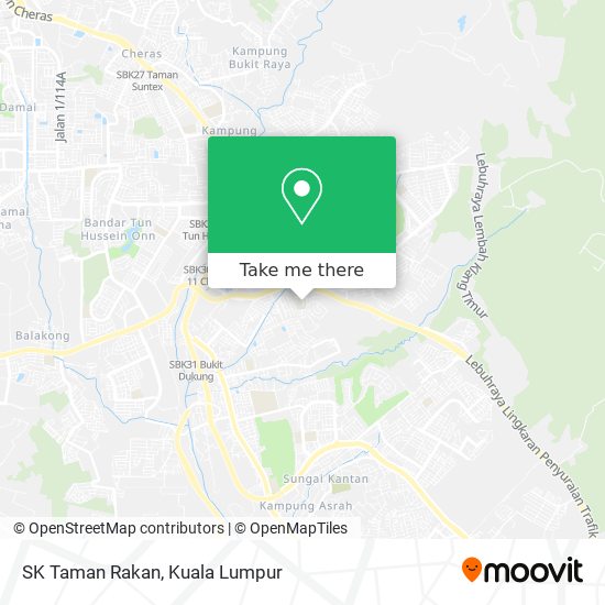 SK Taman Rakan map