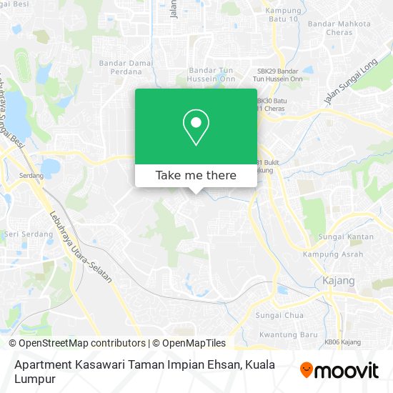 Apartment Kasawari Taman Impian Ehsan map