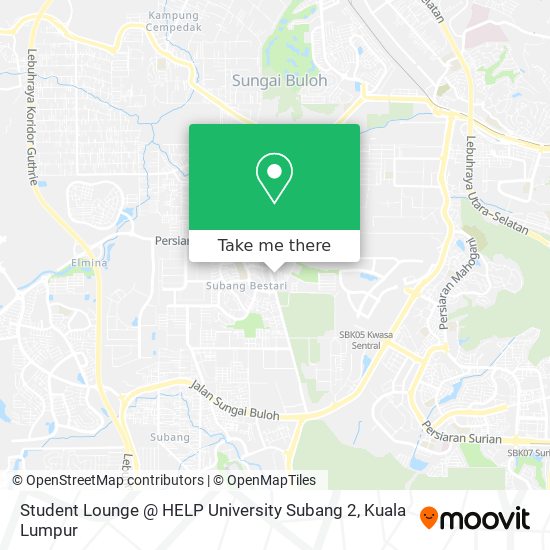 Student Lounge @ HELP University Subang 2 map