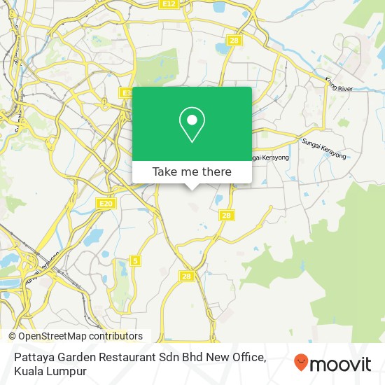 Pattaya Garden Restaurant Sdn Bhd New Office map