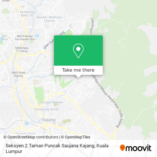 Peta Seksyen 2 Taman Puncak Saujana Kajang