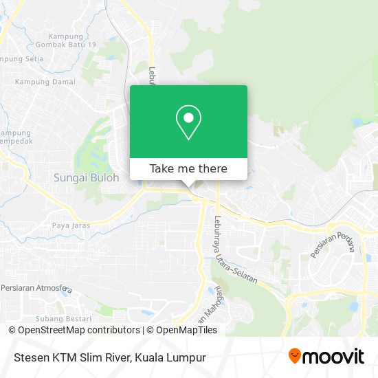 Stesen KTM Slim River map