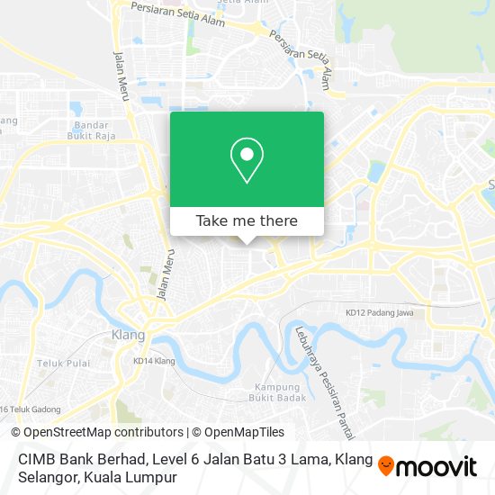 CIMB Bank Berhad, Level 6 Jalan Batu 3 Lama, Klang Selangor map