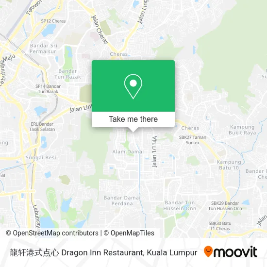 龍轩港式点心 Dragon Inn Restaurant map