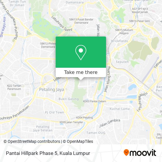 Pantai Hillpark Phase 5 map