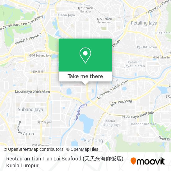 Restauran Tian Tian Lai Seafood (天天来海鲜饭店) map