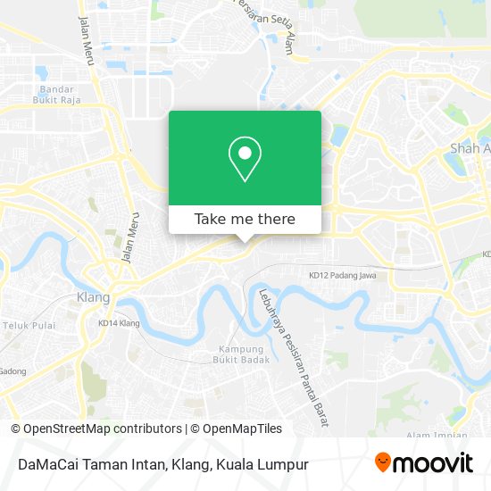 DaMaCai Taman Intan, Klang map