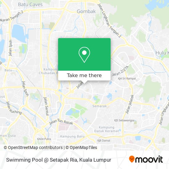 Peta Swimming Pool @ Setapak Ria