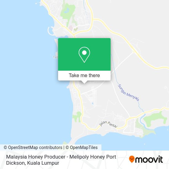 Malaysia Honey Producer - Melipoly Honey Port Dickson map