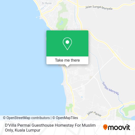 D'Villa Permai Guesthouse Homestay For Muslim Only map