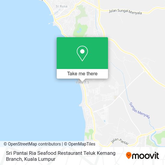 Peta Sri Pantai Ria Seafood Restaurant Teluk Kemang Branch