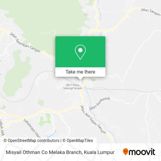 Misyail Othman Co Melaka Branch map