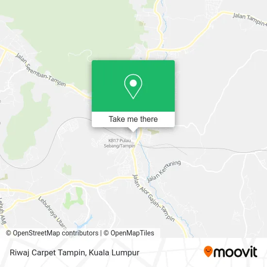 Riwaj Carpet Tampin map