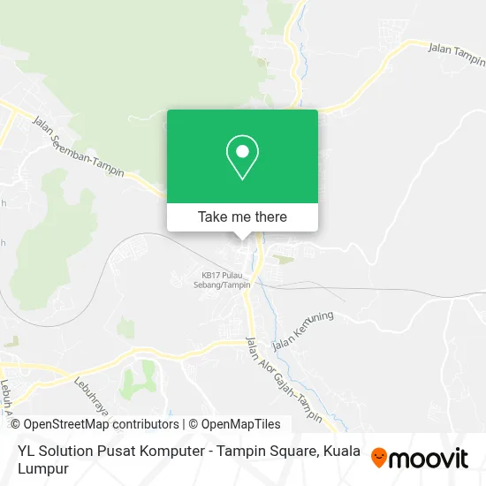 YL Solution Pusat Komputer - Tampin Square map