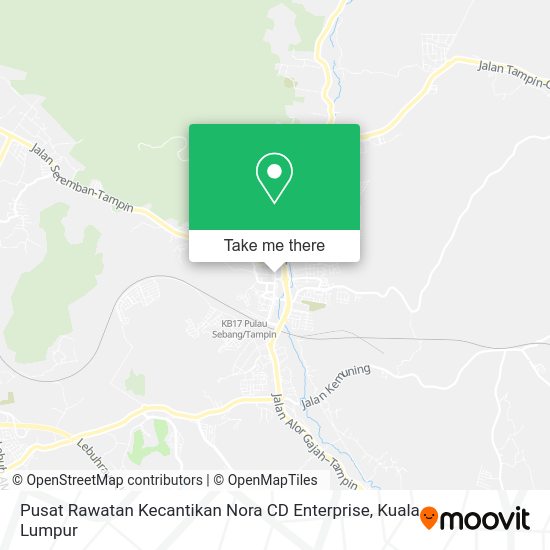 Peta Pusat Rawatan Kecantikan Nora CD Enterprise
