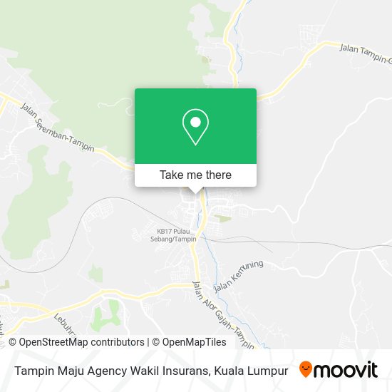 Peta Tampin Maju Agency Wakil Insurans
