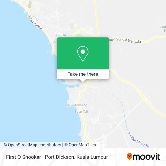 First Q Snooker - Port Dickson map