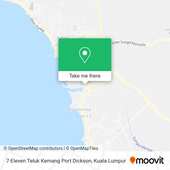 Peta 7-Eleven Teluk Kemang Port Dickson