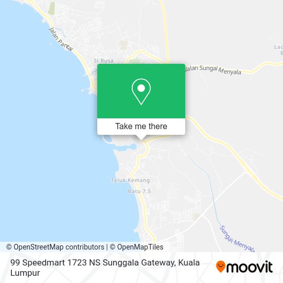 99 Speedmart 1723 NS Sunggala Gateway map