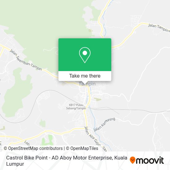 Peta Castrol Bike Point - AD Aboy Motor Enterprise