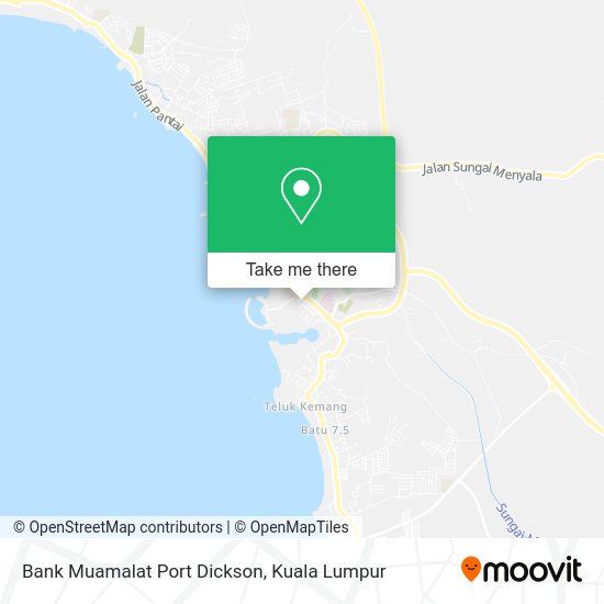 Peta Bank Muamalat Port Dickson