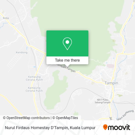 Peta Nurul Firdaus Homestay D'Tampin