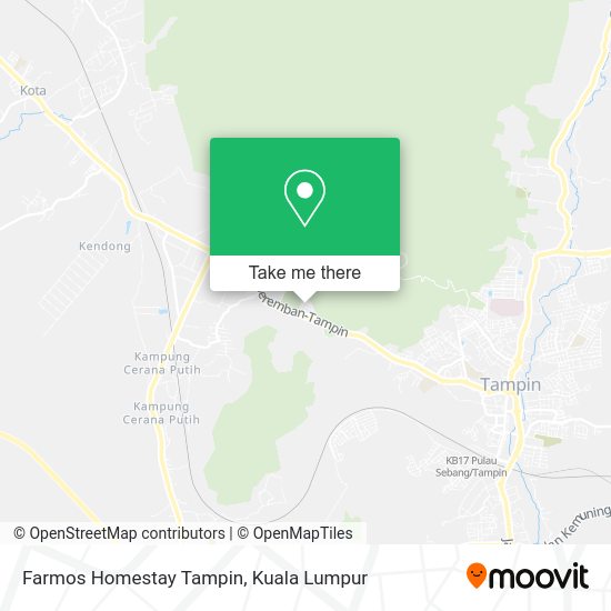 Farmos Homestay Tampin map
