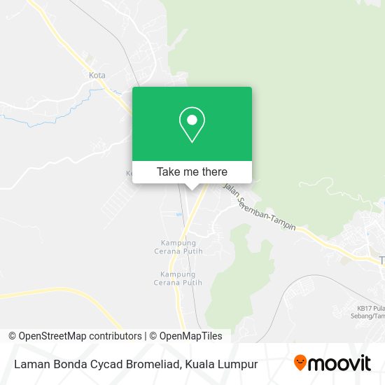 Laman Bonda Cycad Bromeliad map