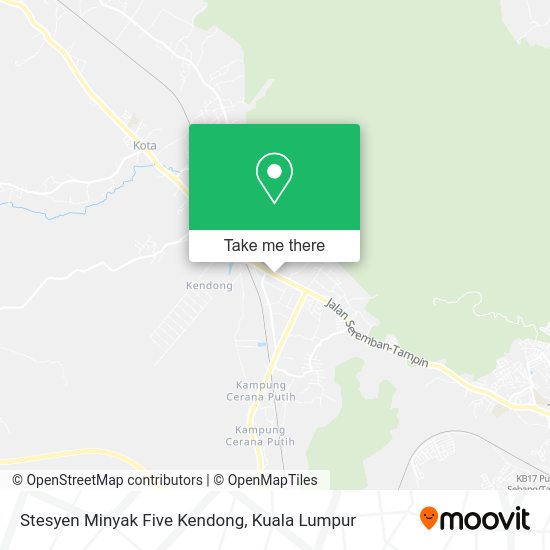 Stesyen Minyak Five Kendong map