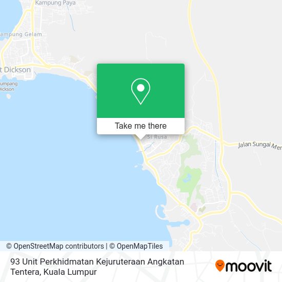 Peta 93 Unit Perkhidmatan Kejuruteraan Angkatan Tentera