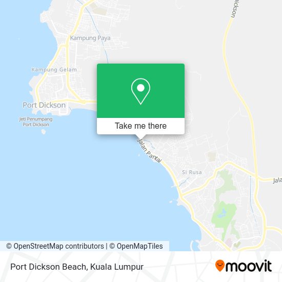 Port Dickson Beach map