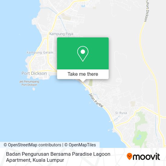 Badan Pengurusan Bersama Paradise Lagoon Apartment map