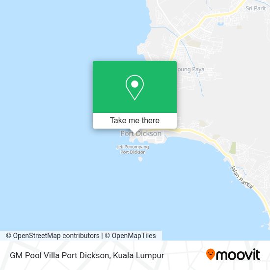 GM Pool Villa Port Dickson map