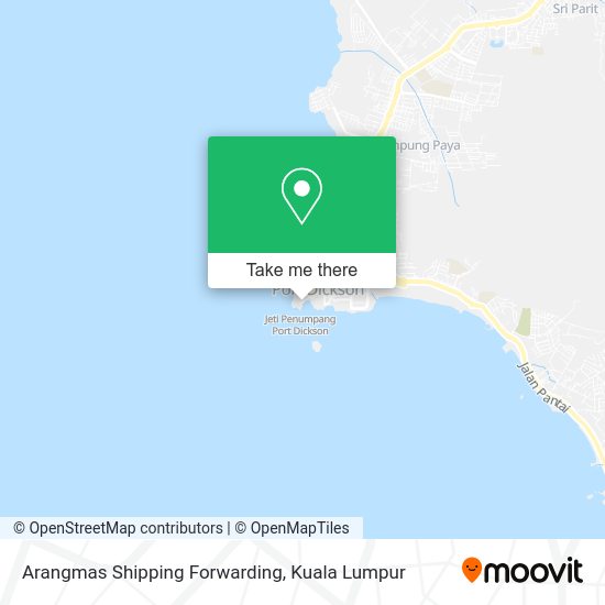 Peta Arangmas Shipping Forwarding