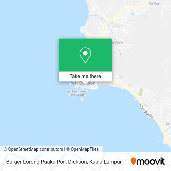 Burger Lorong Puaka Port Dickson map