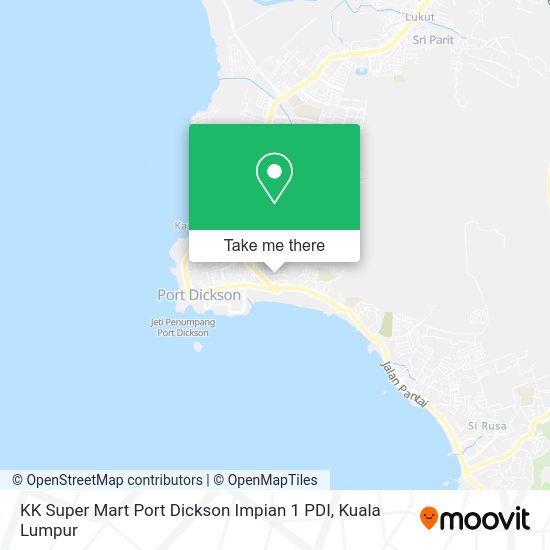 KK Super Mart Port Dickson Impian 1 PDI map