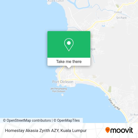 Homestay Akasia Zyrith AZY map