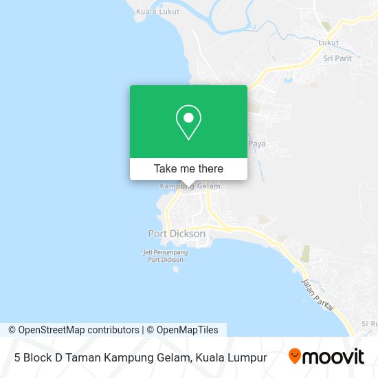 Peta 5 Block D Taman Kampung Gelam